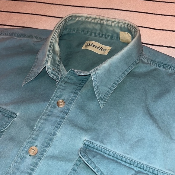VINTAGE St. John’s Bay Button Down Shirt Size XL - Picture 8 of 14